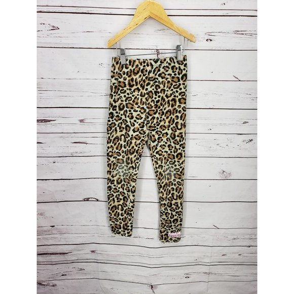 Ruffle Girl Cheetah Print Girls Elastic Waist Leggings Size 8‎ - Picture 10 of 10